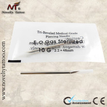 10G Sharp Body Piercing Needles